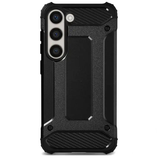 Deksel for Samsung Galaxy S23 S911, Techsuit, Hybrid Armor, Svart