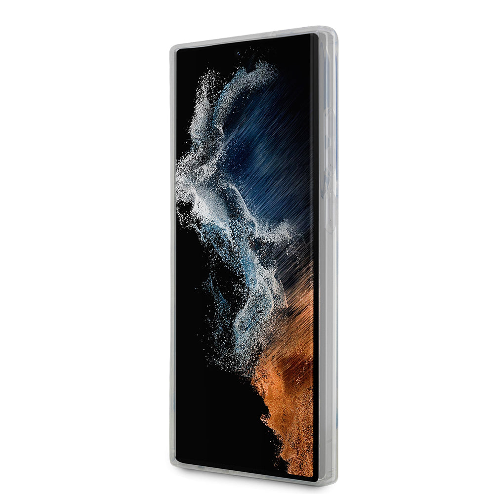 Deksel for Samsung Galaxy S23 Ultra S918, Karl Lagerfeld, Ikonik Choupette, Gjennomsiktig