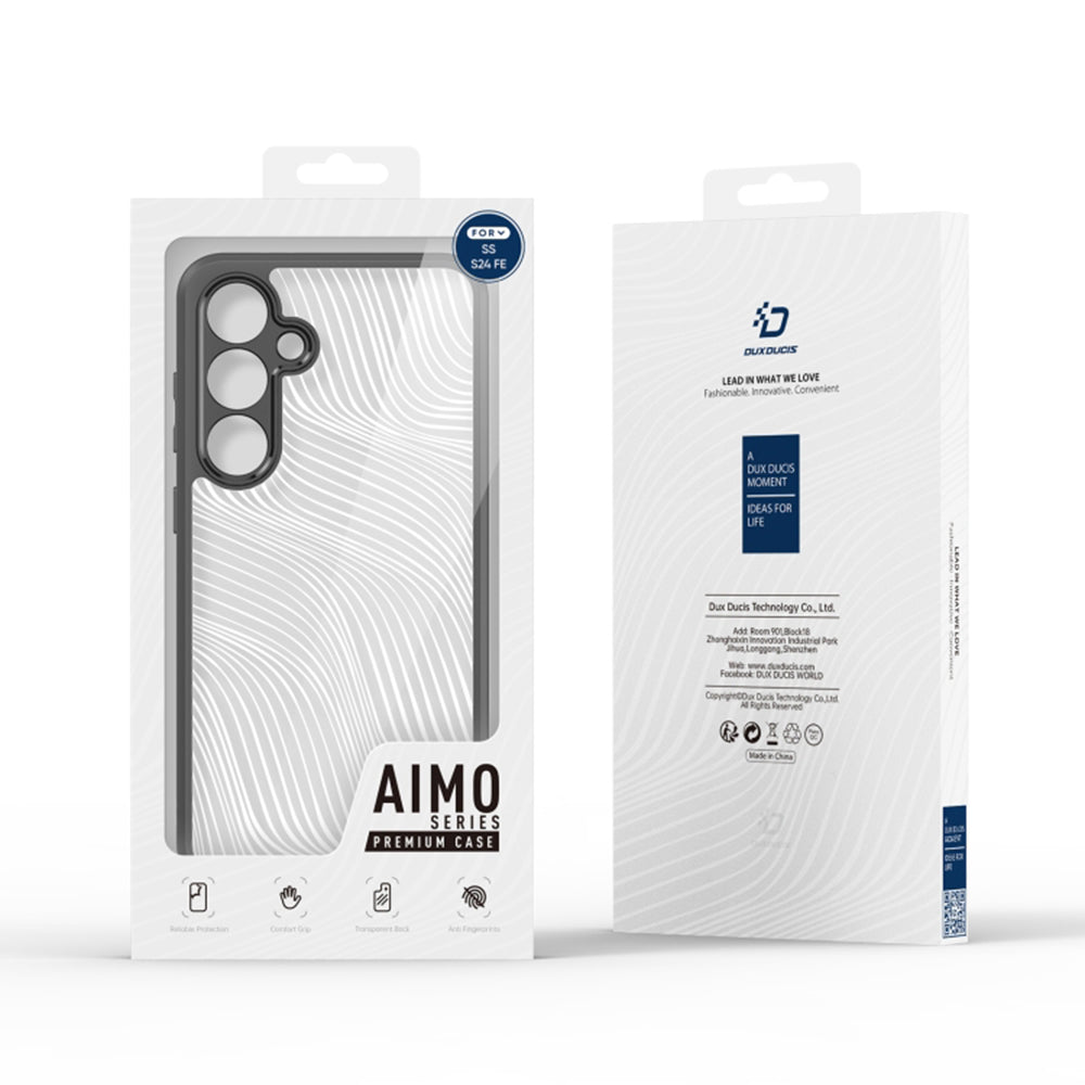 Deksel for Samsung Galaxy S24 FE S721, DUX DUCIS, Aimo, Svart