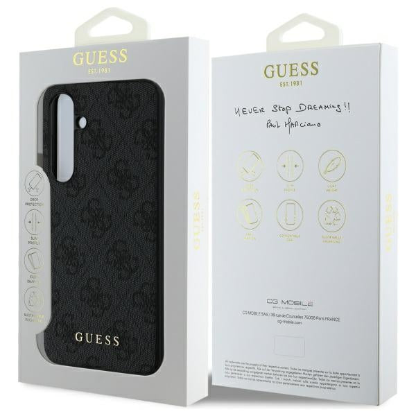 Deksel for Samsung Galaxy S24 FE S721, Guess, 4G Charm, Grå