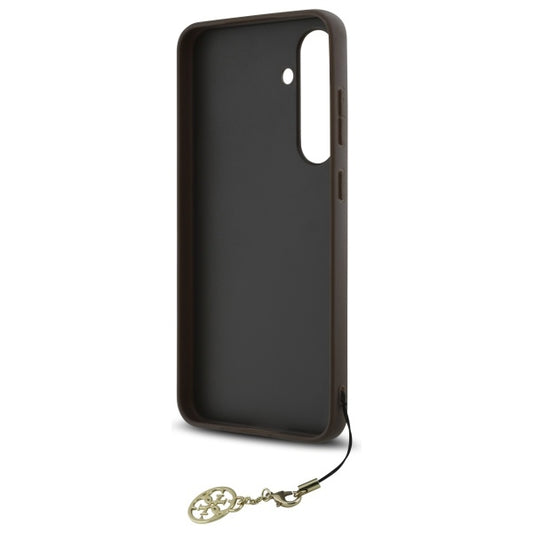 Deksel for Samsung Galaxy S24 FE S721, Guess, 4G Charm, Brun