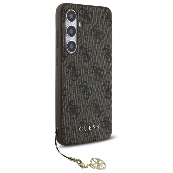Deksel for Samsung Galaxy S24 FE S721, Guess, 4G Charm, Brun