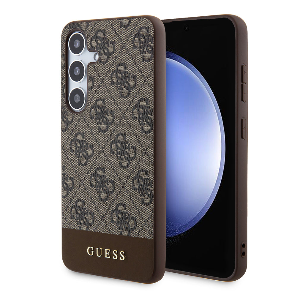 Deksel for Samsung Galaxy S24+ S926, Guess, 4G Stripe, Brun