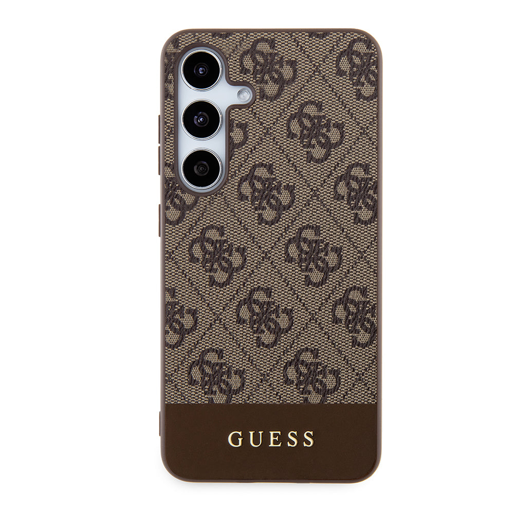 Deksel for Samsung Galaxy S24+ S926, Guess, 4G Stripe, Brun