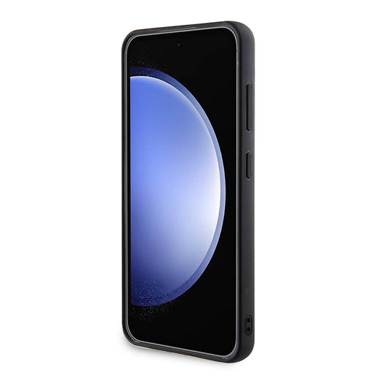 Deksel for Samsung Galaxy S24+ S926, Guess, Rhinestone Triangle Logo, Svart