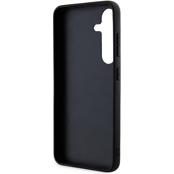 Deksel for Samsung Galaxy S24+ S926, Karl Lagerfeld, Glitter Ikonik Karl Logo, Svart