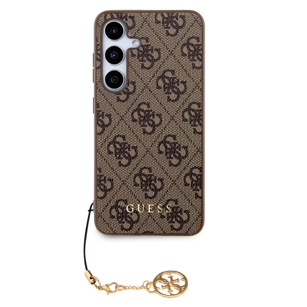 Deksel for Samsung Galaxy S24 S921, Guess, 4G Charm, Brun