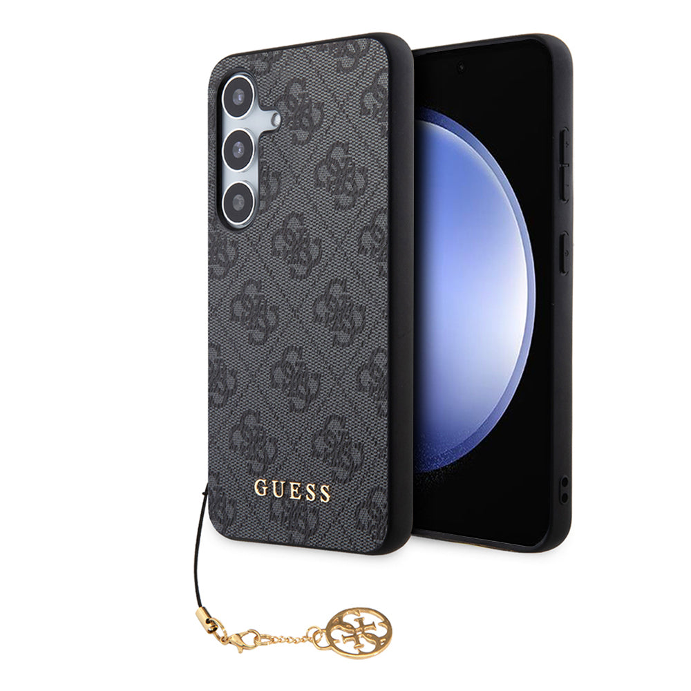 Deksel for Samsung Galaxy S24 S921, Guess, 4G Charm, Svart