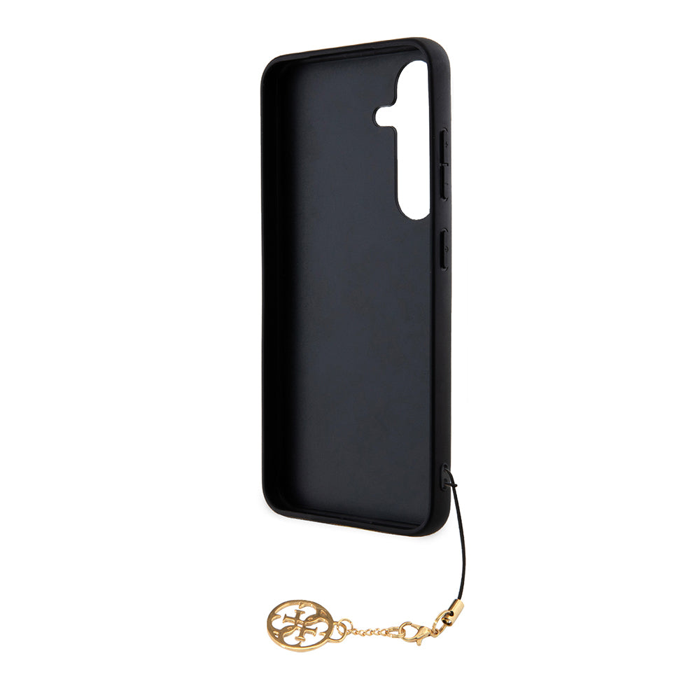 Deksel for Samsung Galaxy S24 S921, Guess, 4G Charm, Svart