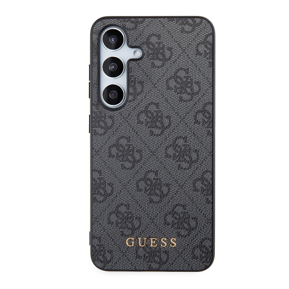 Deksel for Samsung Galaxy S24 S921, Guess, 4G Metal Gold Logo, Svart