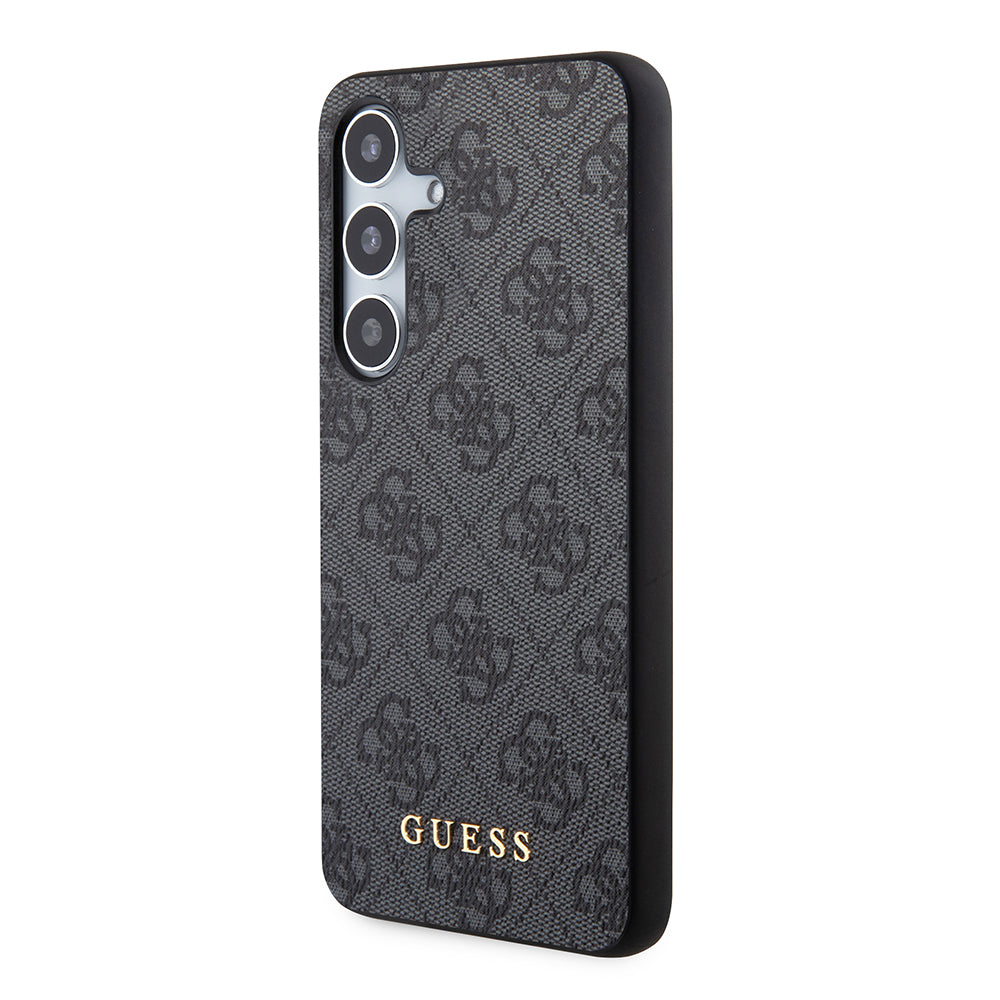 Deksel for Samsung Galaxy S24 S921, Guess, 4G Metal Gold Logo, Svart
