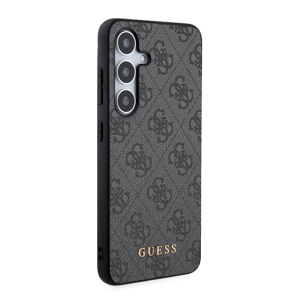 Deksel for Samsung Galaxy S24 S921, Guess, 4G Metal Gold Logo, Svart