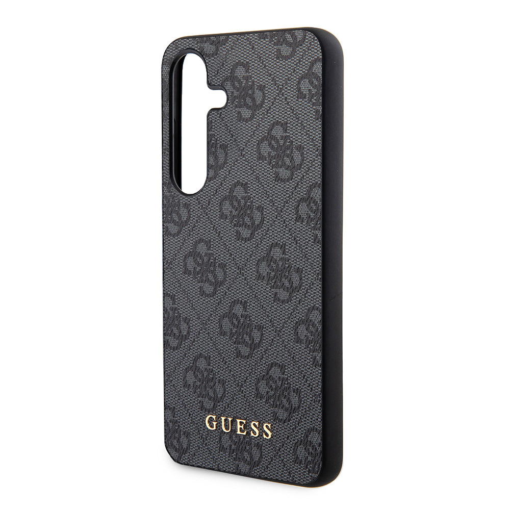 Deksel for Samsung Galaxy S24 S921, Guess, 4G Metal Gold Logo, Svart