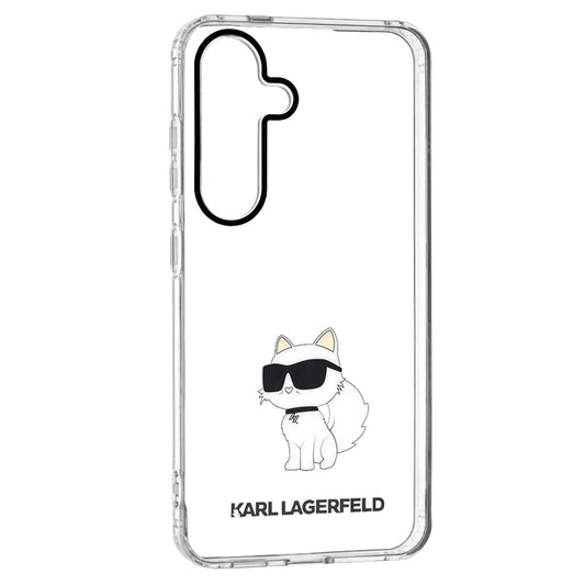 Deksel for Samsung Galaxy S24 S921, Karl Lagerfeld, IML Luxury Choupette, Gjennomsiktig