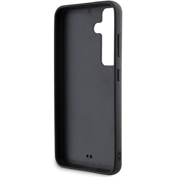 Deksel for Samsung Galaxy S24 S921, Karl Lagerfeld, Rhinestone Metal Plate, Sølv