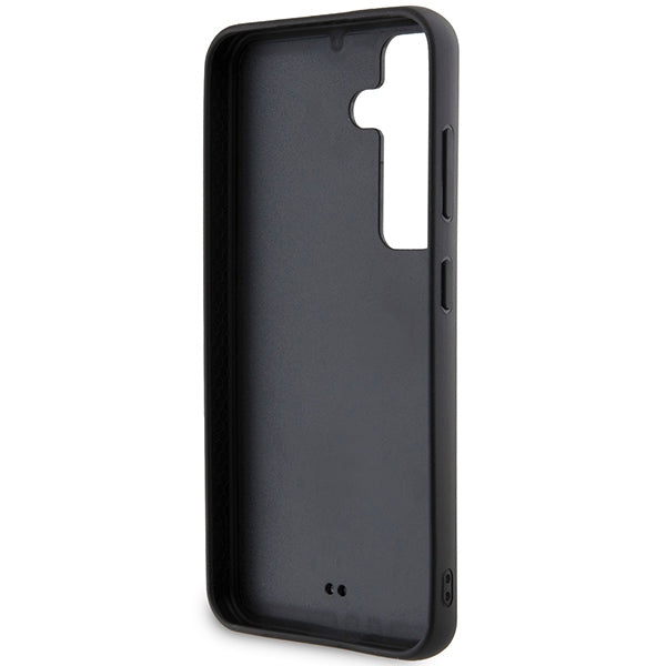 Deksel for Samsung Galaxy S24 S921, Karl Lagerfeld, Rhinestone Metal Plate, Svart