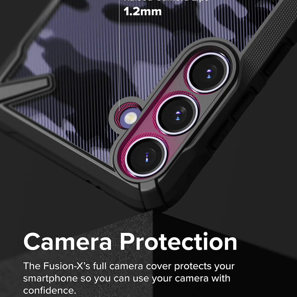 Deksel for Samsung Galaxy S24 S921, Ringke, Fusion X, Svart