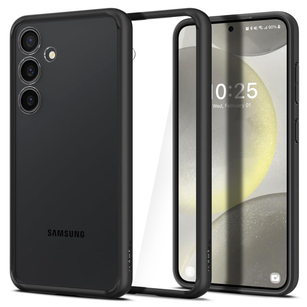 Deksel for Samsung Galaxy S24 S921, Spigen, Ultra Hybrid, Matt Svart ACS07352