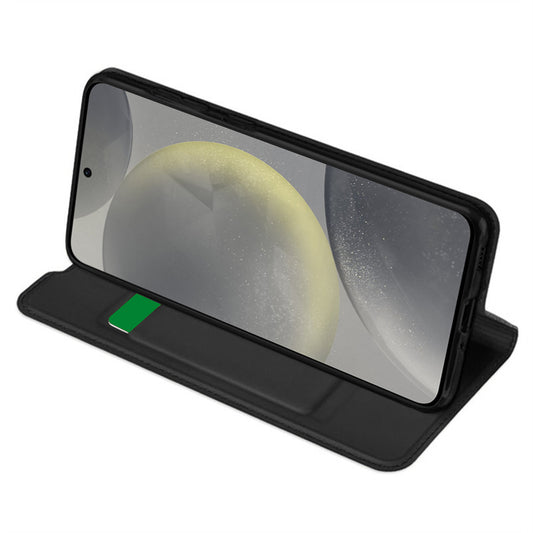 Deksel til Samsung Galaxy S24 S921, Techsuit, Magskin Book, Svart