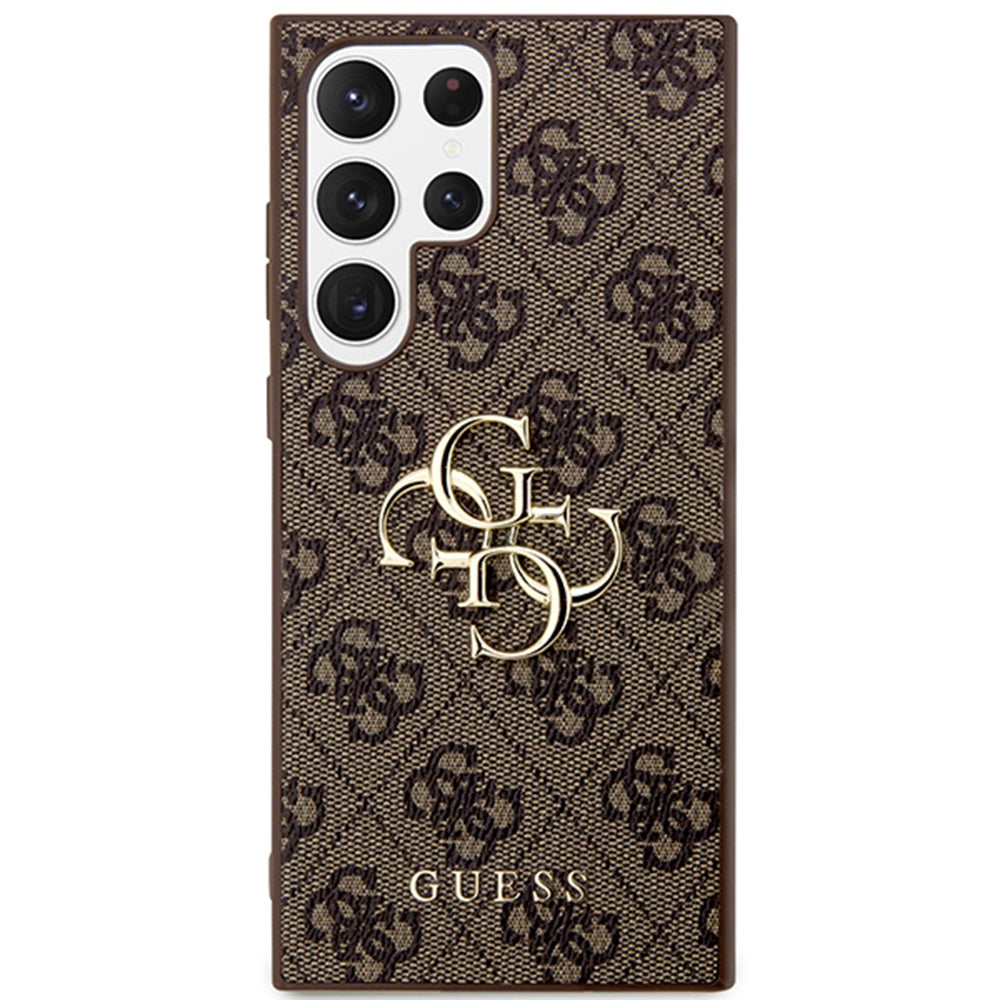 Deksel for Samsung Galaxy S24 Ultra S928, Guess, 4G Big Logo, Brun
