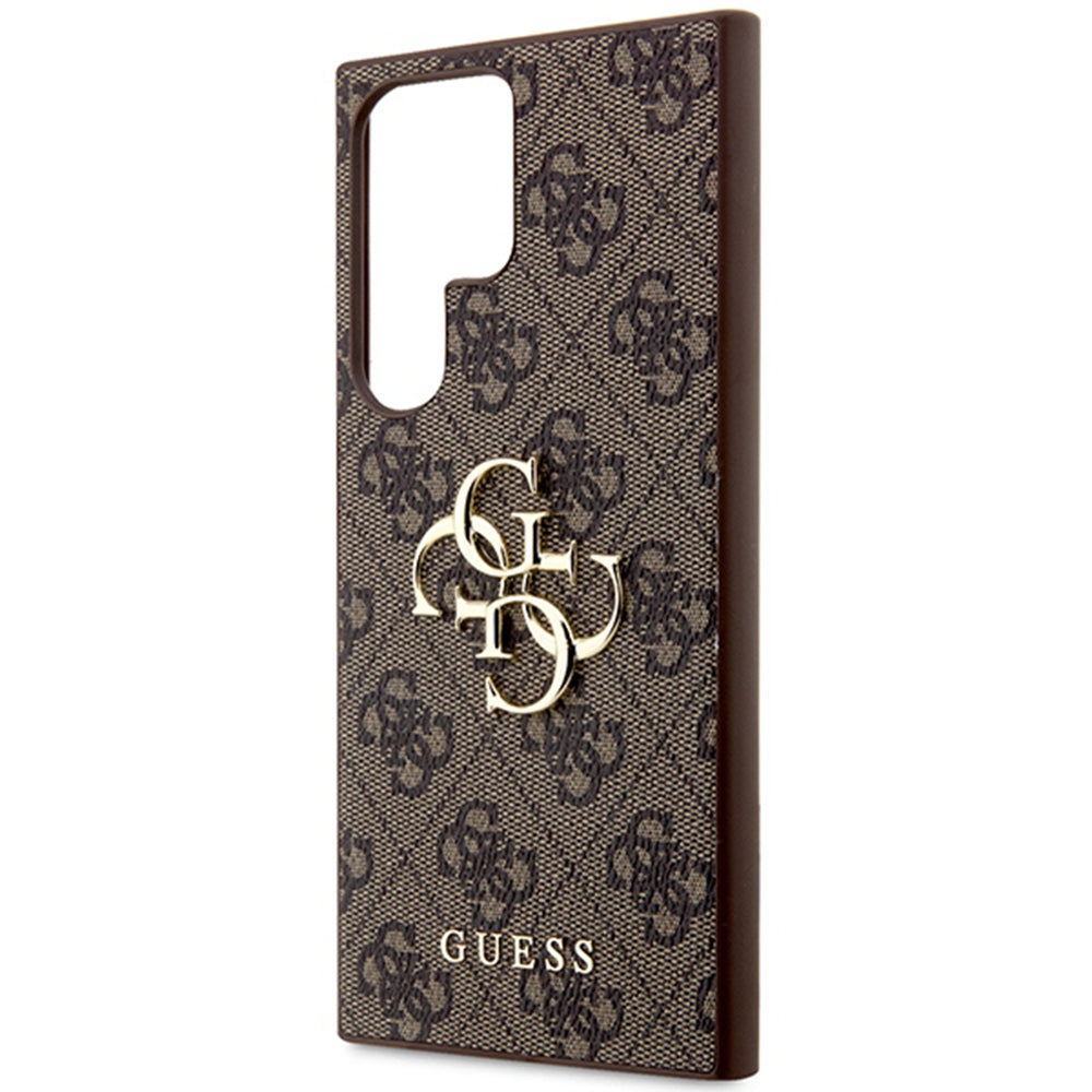 Deksel for Samsung Galaxy S24 Ultra S928, Guess, 4G Big Logo, Brun