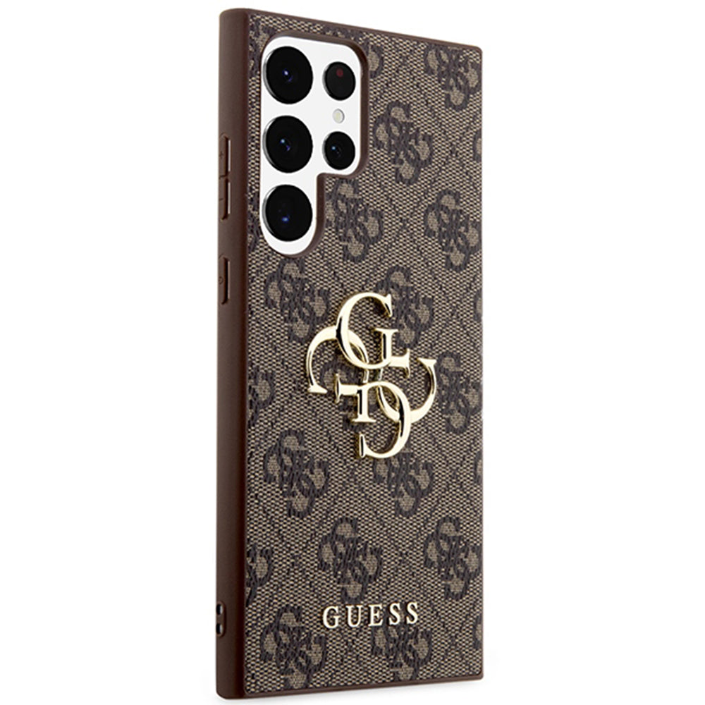 Deksel for Samsung Galaxy S24 Ultra S928, Guess, 4G Big Logo, Brun
