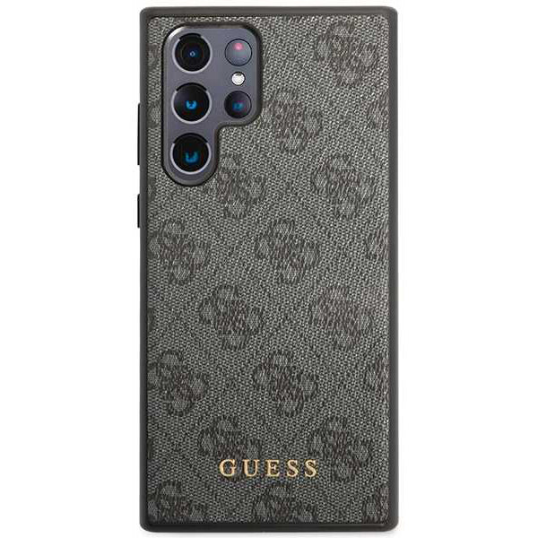 Deksel for Samsung Galaxy S24 Ultra S928, Guess, 4G Metal Gold Logo, Svart