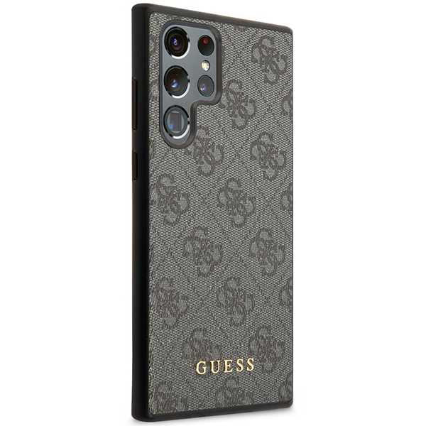 Deksel for Samsung Galaxy S24 Ultra S928, Guess, 4G Metal Gold Logo, Svart