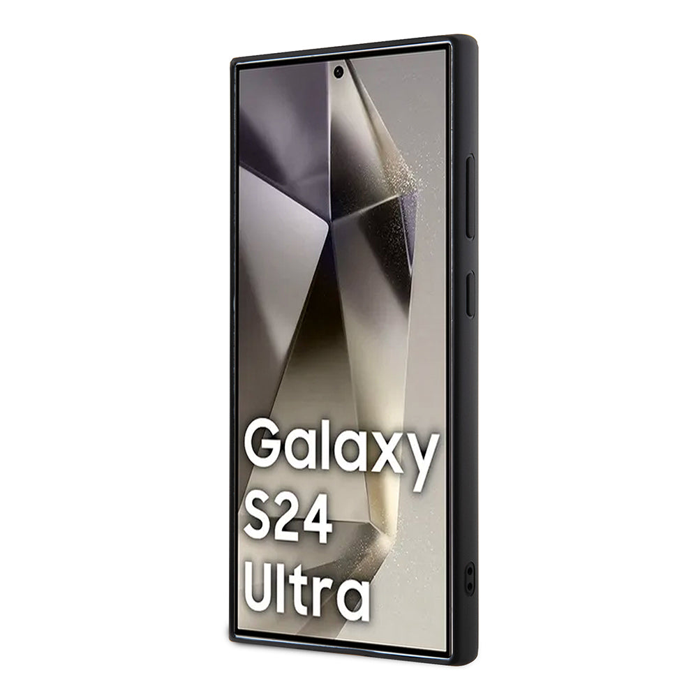 Deksel for Samsung Galaxy S24 Ultra S928, Karl Lagerfeld, 3D Rubber Ikonik Karl, Svart