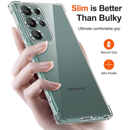 Deksel for Samsung Galaxy S24 Ultra S928, Techsuit, Støtsikker Klar, Transparent