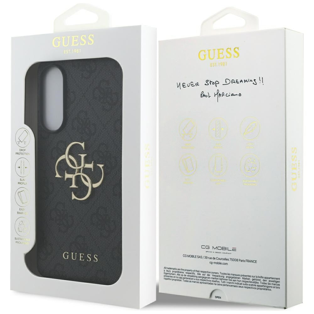 Deksel for Samsung Galaxy S25 Edge S937, Guess, Big 4G Logo Classic, Svart