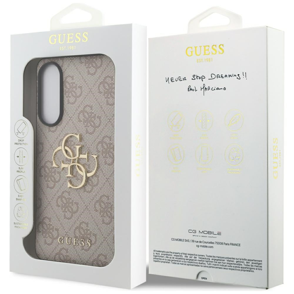 Deksel for Samsung Galaxy S25 Edge S937, Guess, Big 4G Logo Classic, Rosa