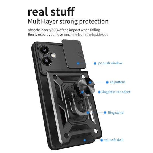 Deksel til Samsung Galaxy S25 Edge S937, Techsuit, CamShield, Grønn