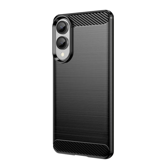 Deksel til Samsung Galaxy S25 Edge S937, Techsuit, Karbon, Svart