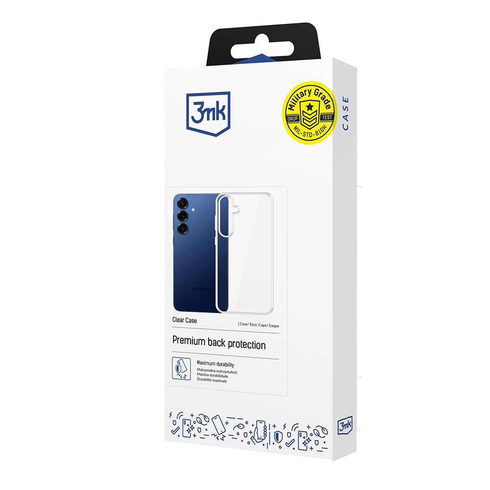 Deksel for Samsung Galaxy S25 FE, 3MK, Klar, Gjennomsiktig