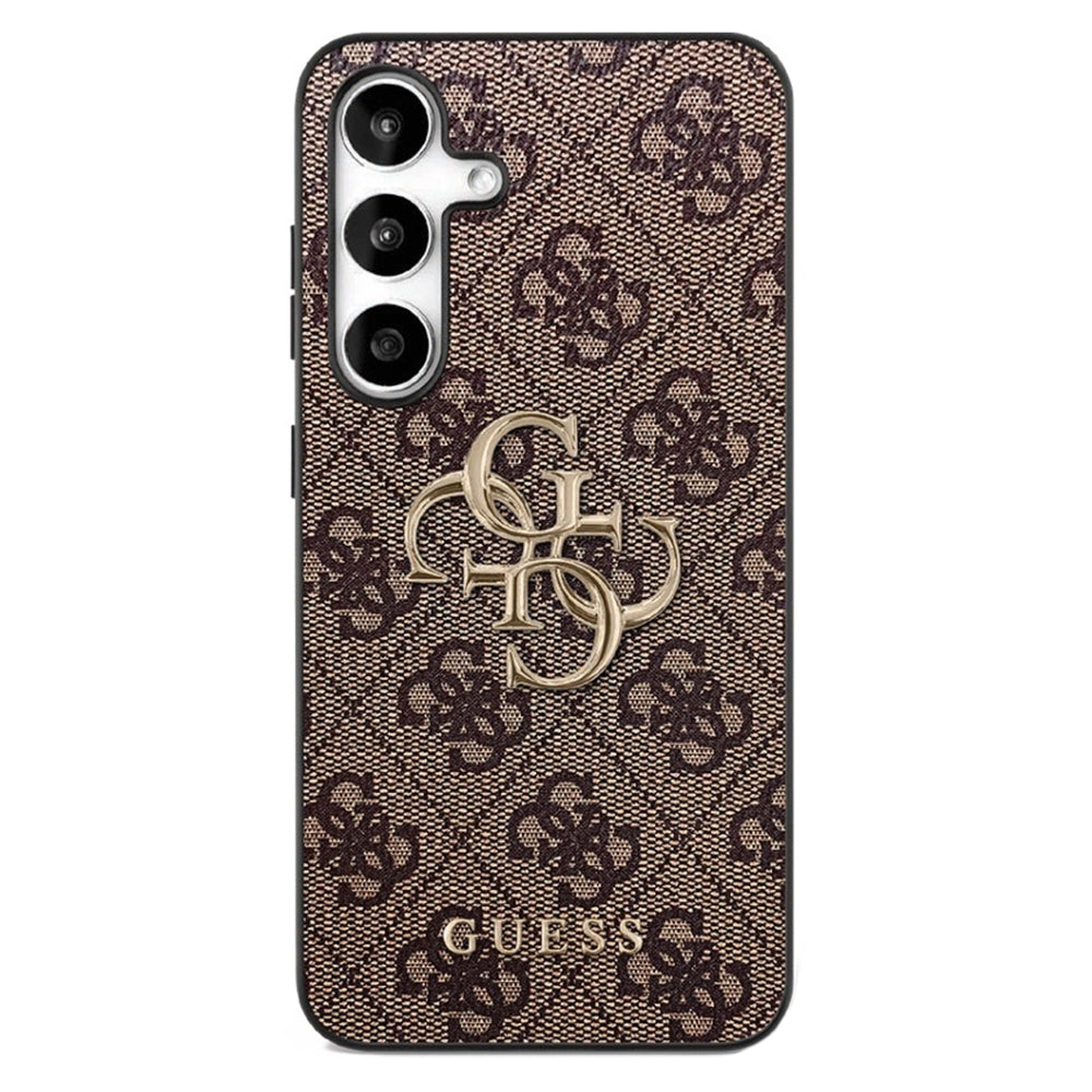 Deksel for Samsung Galaxy S25 FE, Guess, 4G Metal Logo, Brun