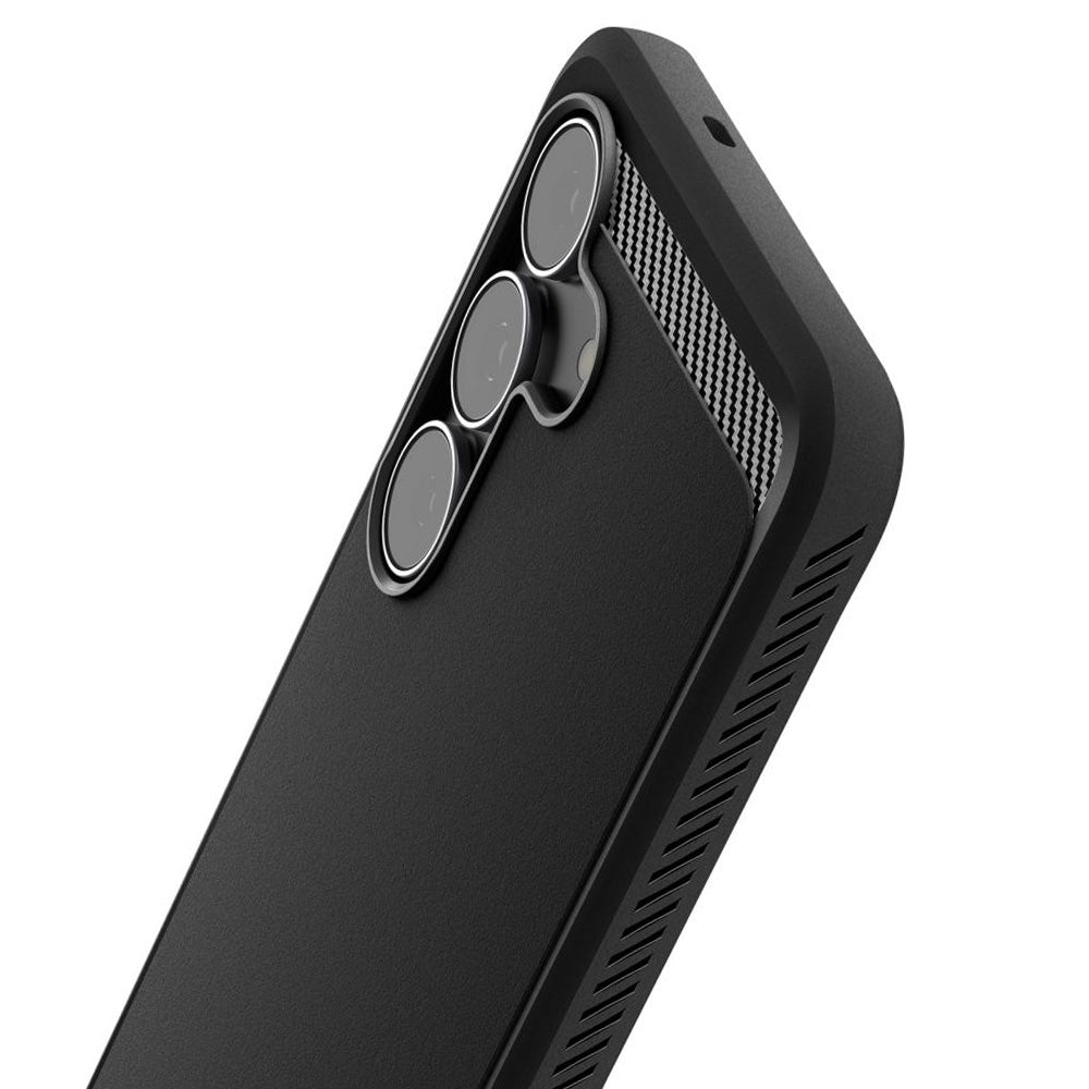 Deksel for Samsung Galaxy S25 FE, Spigen, Rugged Armor, Matt Svart ACS10025
