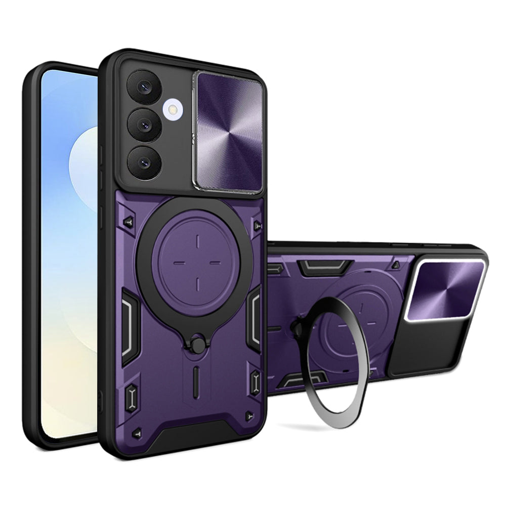 Deksel for Samsung Galaxy S25 FE, Techsuit, CamGuard Pro, Lilla
