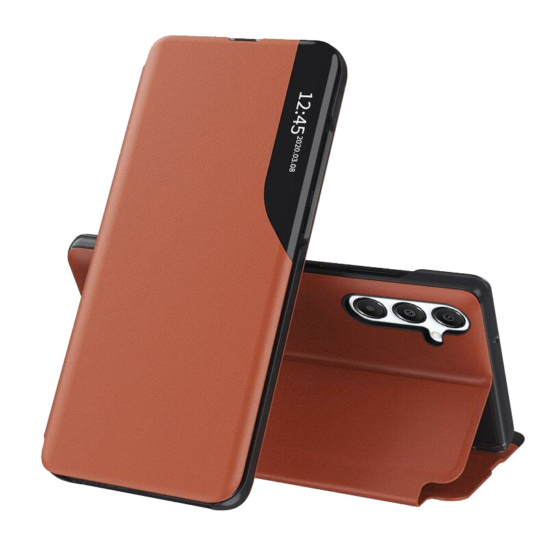 Deksel for Samsung Galaxy S25 FE, Techsuit, eFold, Oransje