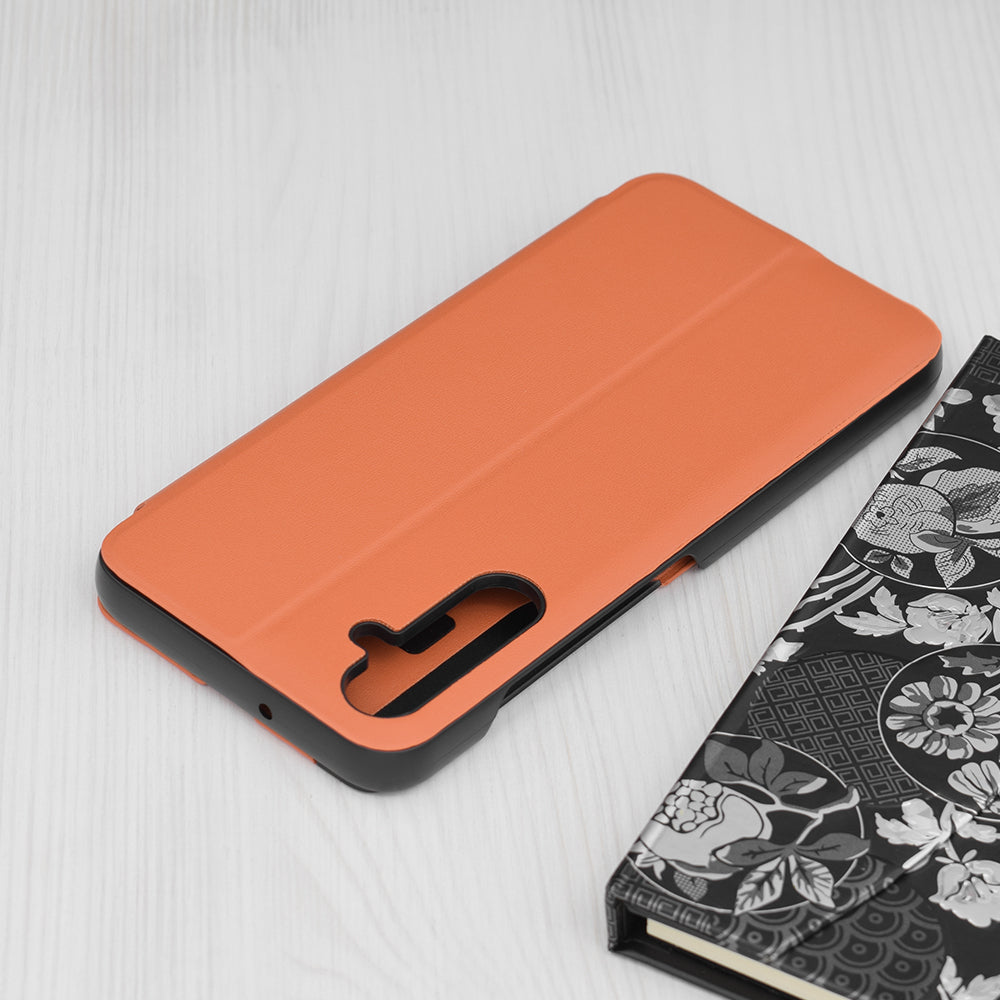 Deksel for Samsung Galaxy S25 FE, Techsuit, eFold, Oransje