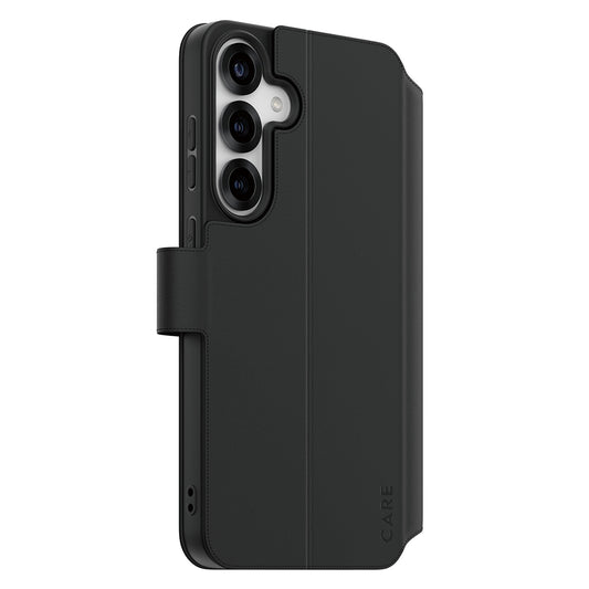 Deksel for Samsung Galaxy S25+ S936, PanzerGlass, Care Feature Kickstand Wallet, Svart