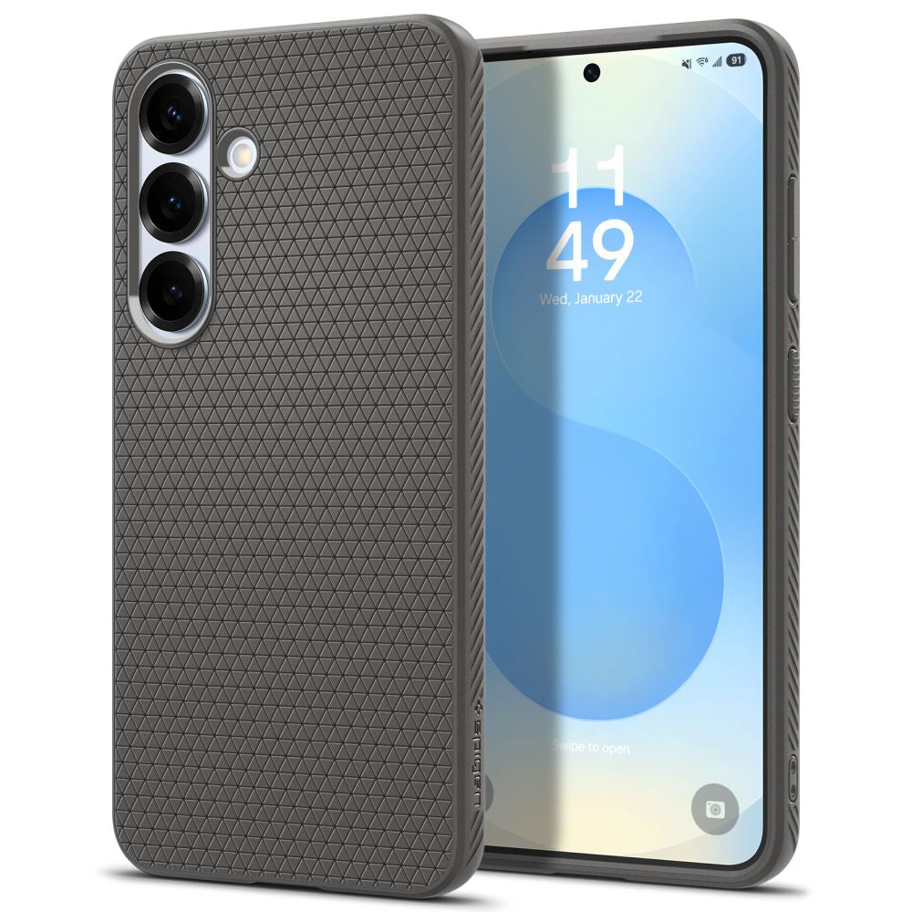Deksel for Samsung Galaxy S25+ S936, Spigen, Liquid Air, Grå ACS08980