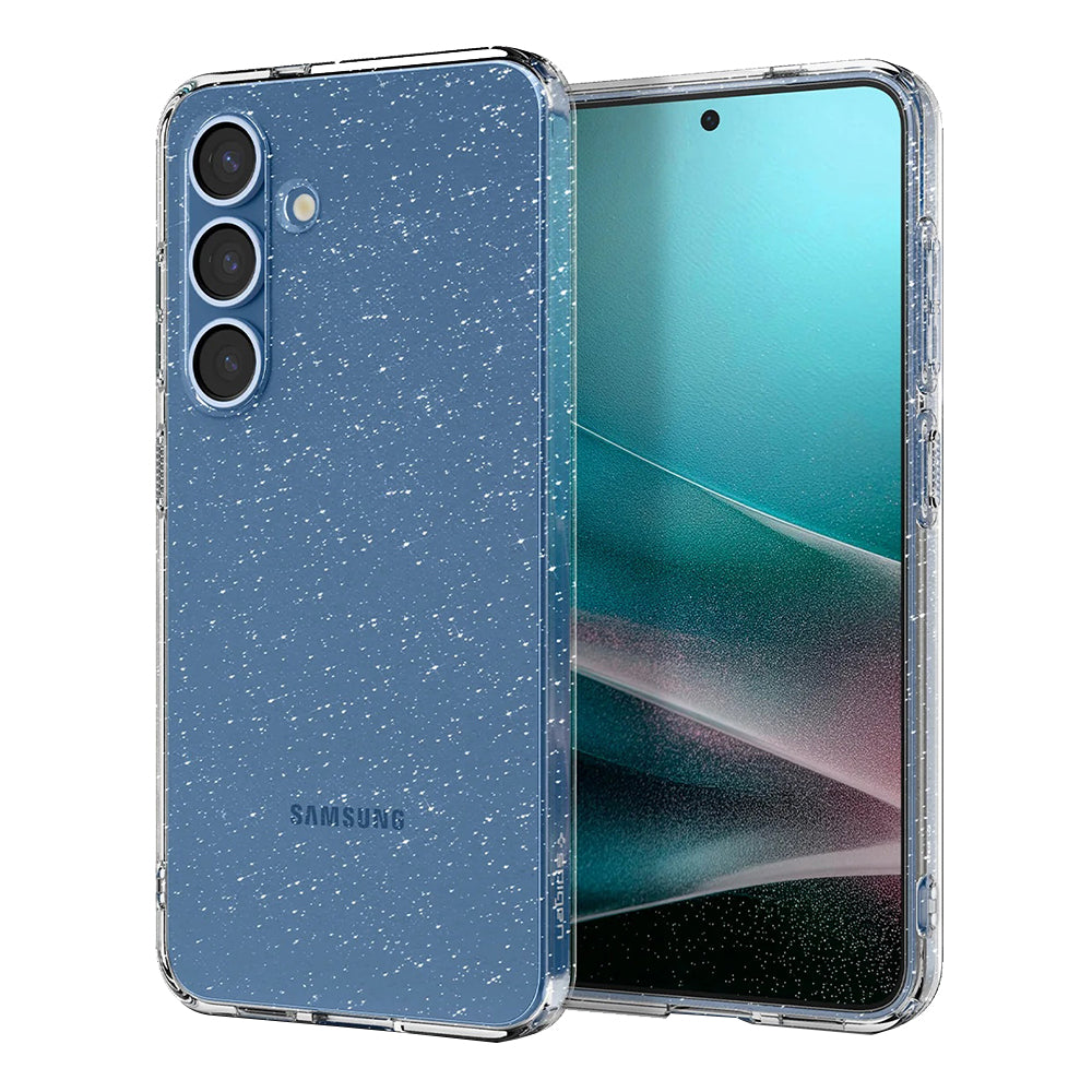 Deksel for Samsung Galaxy S25+ S936, Spigen, Liquid Crystal Glitter, Gjennomsiktig