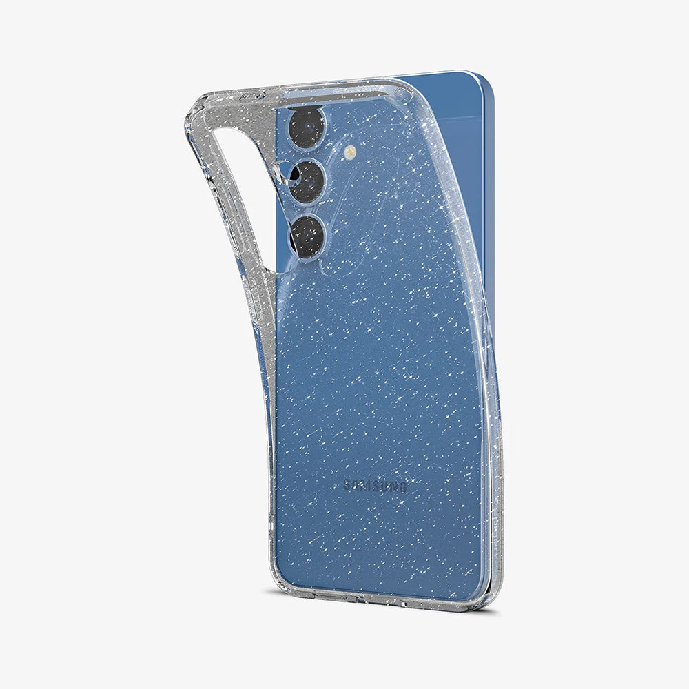 Deksel for Samsung Galaxy S25+ S936, Spigen, Liquid Crystal Glitter, Gjennomsiktig