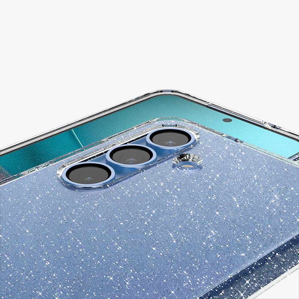 Deksel for Samsung Galaxy S25+ S936, Spigen, Liquid Crystal Glitter, Gjennomsiktig