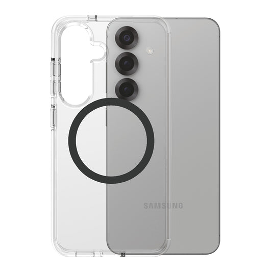 Deksel for Samsung Galaxy S25 S931, PanzerGlass, Care Urban Combat, Svart Transparent