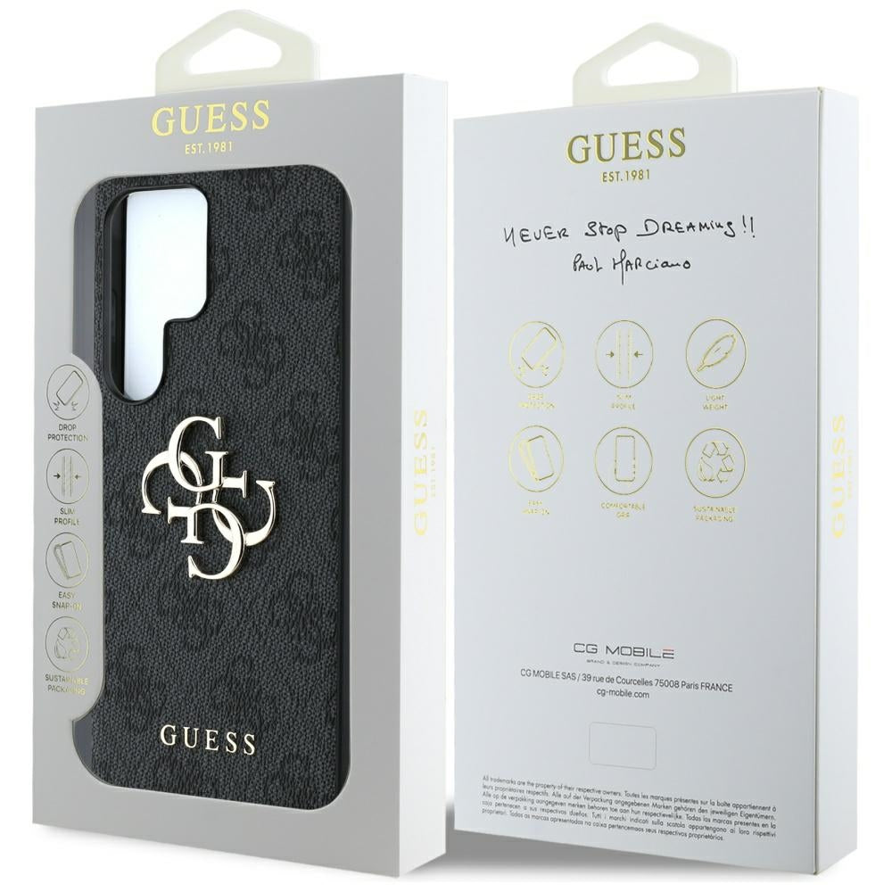 Deksel for Samsung Galaxy S25 Ultra S938, Guess, 4G Big Logo, Svart