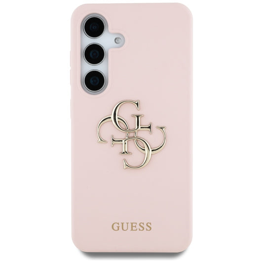 Deksel for Samsung Galaxy S25 Ultra S938, Guess, 4G Grained Big and Classic Logo, Rosa