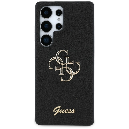 Deksel for Samsung Galaxy S25 Ultra S938, Guess, Glitter Big 4G Script, Svart