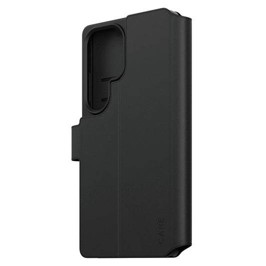 Deksel for Samsung Galaxy S25 Ultra S938, PanzerGlass, Care Feature Kickstand Wallet, Svart